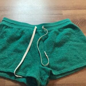 Outerknown Green Athletic Shorts with Drawstring Waist